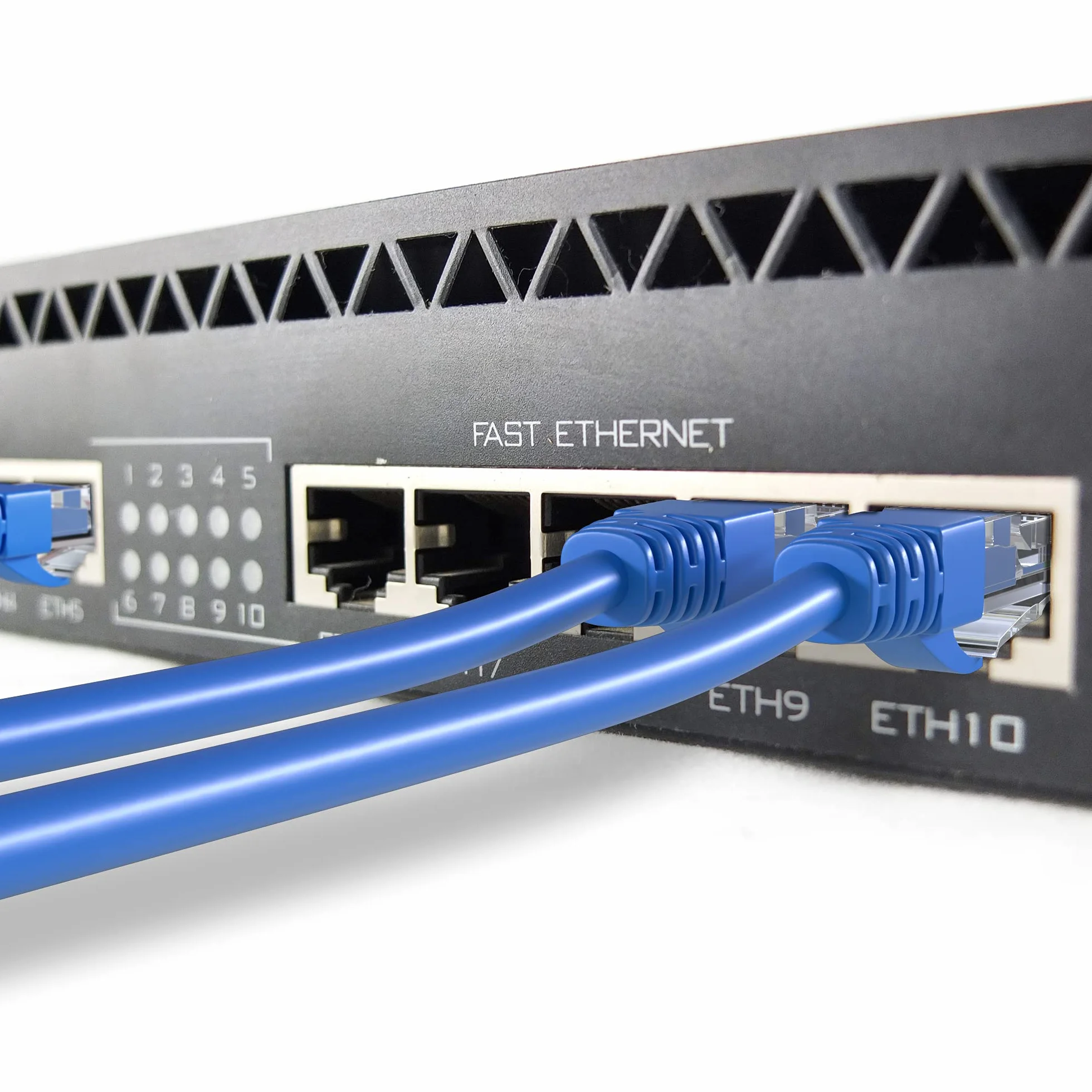 Mr. Tronic 50 m Ethernet kabel sieciowy | kabel instalacyjny | CAT6, AWG24, CCA, UTP, RJ45 (50 metrów, niebieski)