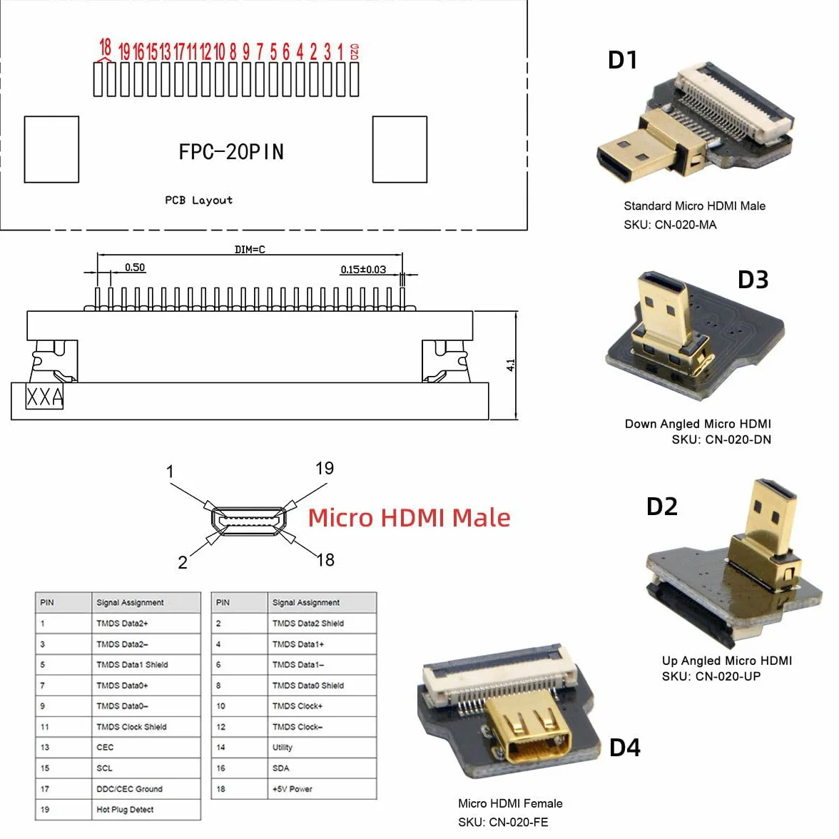 CY Cord Ultra cienkie, wygięta w dół wtyczka HDMI na zakrzywioną w dół wtyczkę HDMI, kabel przedłużający FPC, płaski kabel 1080P do FPV HDTV, multicopterowych zdjęć lotniczych, A3 (10 cm)