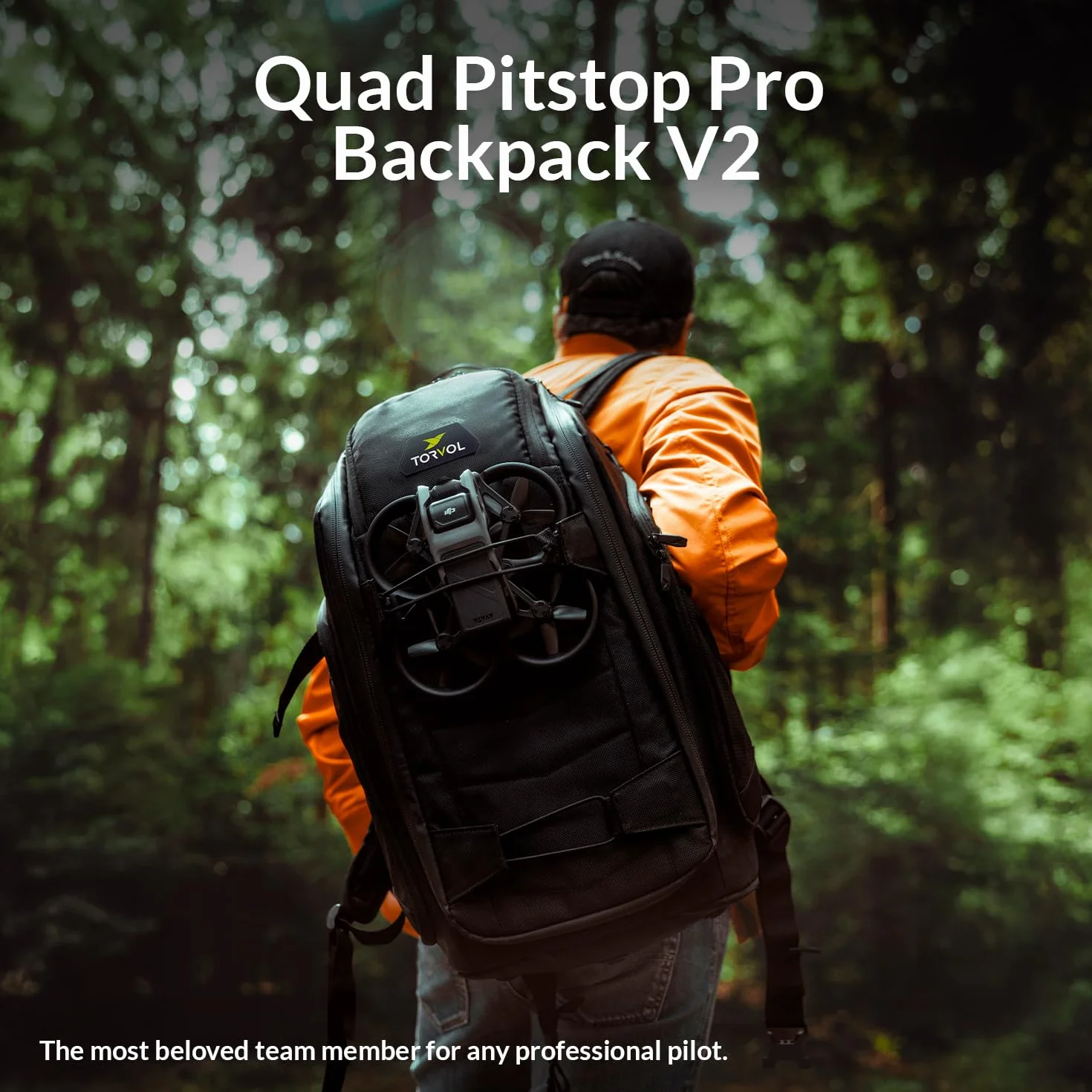Torvol - Quad PITSTOP Plecak Pro V2, plecak drona fpv, transport 4 quady + akcesoria, dron dji mini 4k, akumulator dji mini 3, laptop 15 cali, pokrowiec ochronny, czarny i fioletowy, 30 l
