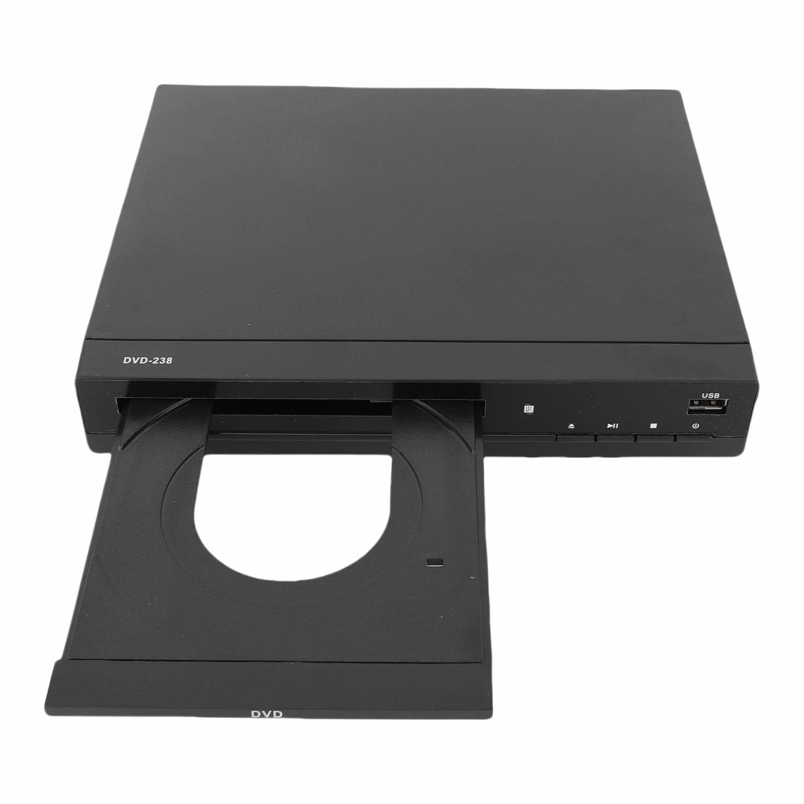 Odtwarzacz DVD, Skalowanie do 1080p, Wiele Regionów, Odtwarzanie w Wielu Formatach, Skanowanie Progresywne, Superkompaktowa Konstrukcja z Portem USB do Kina Domowego (wtyczka UE)