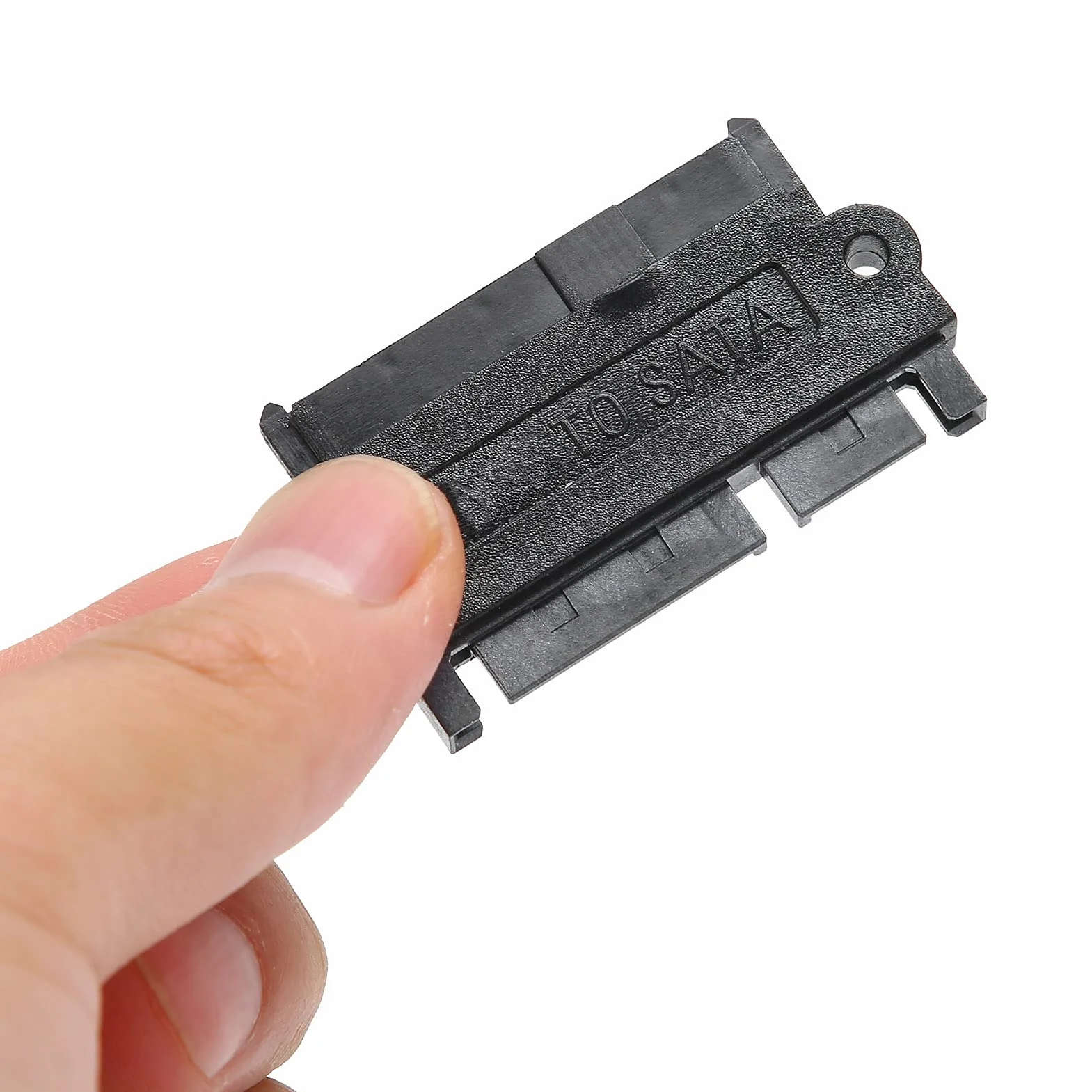Konwerter SFF-8482 SAS na SATA 15PIN Czarna Obudowa Plastikowa
