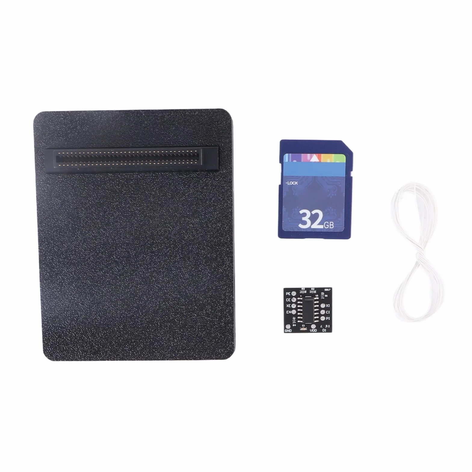 Generic Fat Retro Game Console Optical Drive Emulator Szybkie Odczyt do Akcesoriów do Gier z kartą Pamięci, materiał ABS (z kartą pamięci 32 GB)