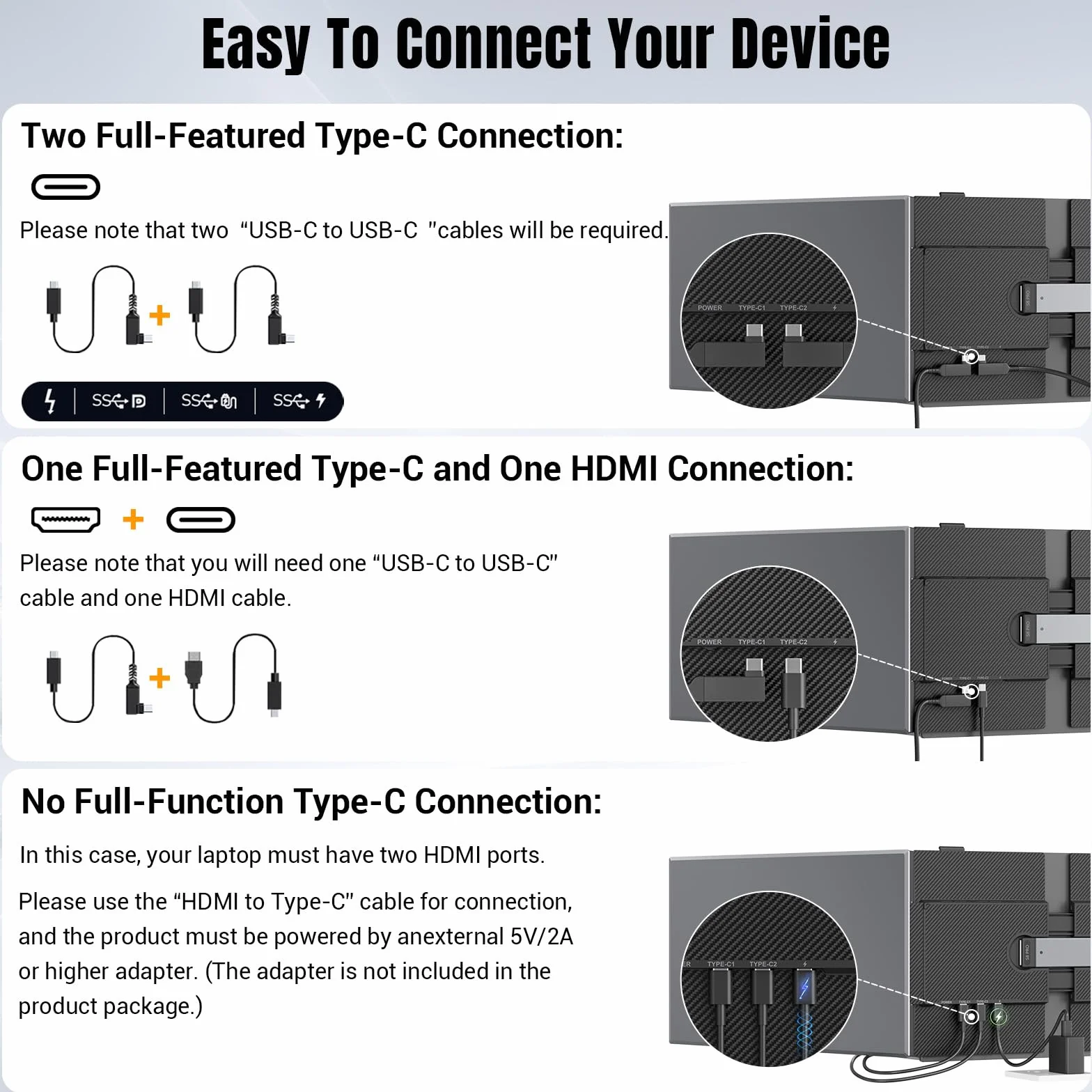 Triple Laptop Screen Extender
