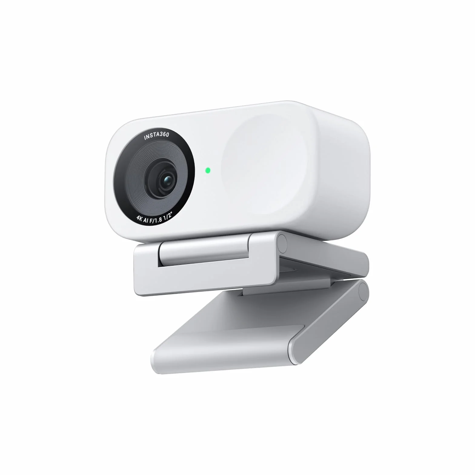 Insta360 Link 2C Standardowy pakiet Arctic White - kamera internetowa 4K do komputerów PC/Mac, czujnik 1/5.1 cm, automatyczne kadrowanie, HDR, mikrofon z redukcją szumów AI, sterowanie gestami do