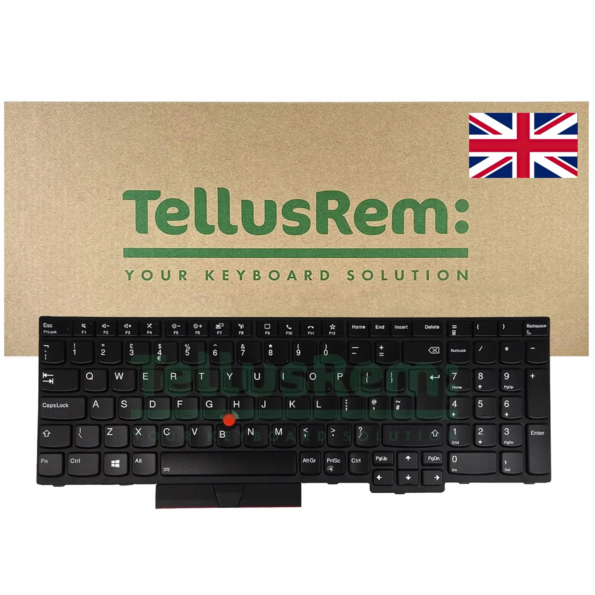 Angielska podświetlana klawiatura zapasowa dla Lenovo Edge L580 E580 P52 P72 T590 T580s