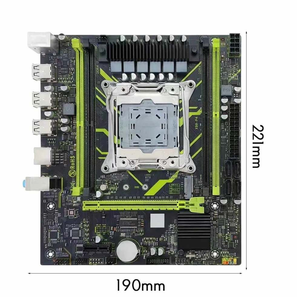 Płyta główna X99 DDR4 LGA2011 X99 P4 H55 Chipset Gigabit Ethernet X99 Płyta główna do gier z gniazdami M.2 NVME/NGFF