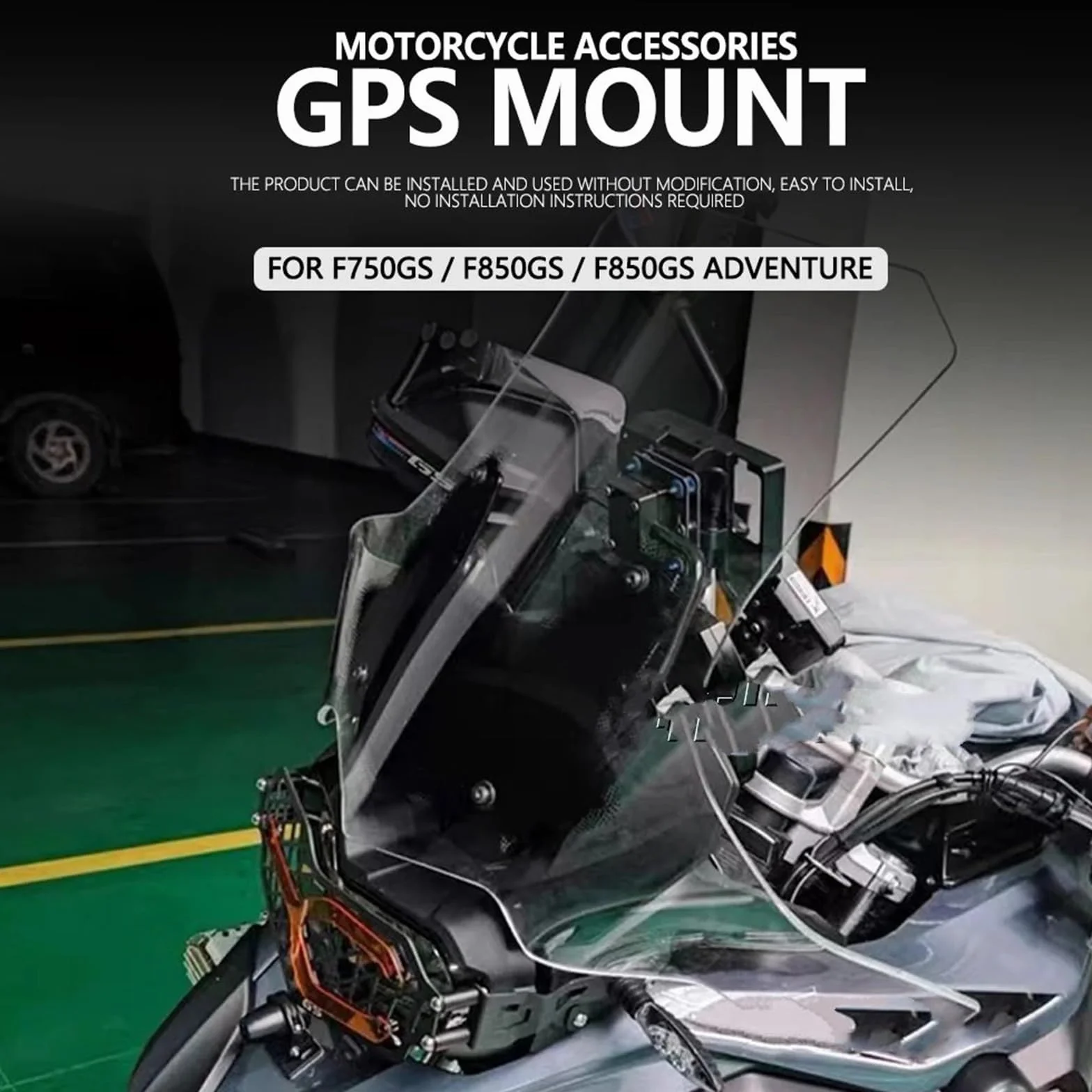 Uchwyt do nawigacji GPS Pasuje do BMW F750GS F850GS ADV Akcesoria do telefonu komórkowego Uchwyt do nawigacji GPS Płyta montażowa(Set)