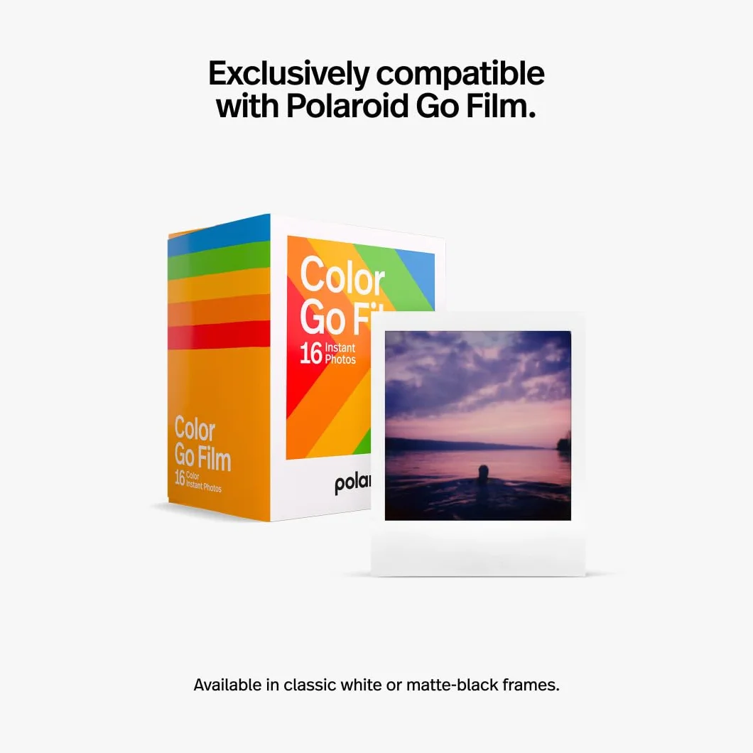 Polaroid - Pakiet Instant Camera Go Gen 2 czarny + czarny klips
