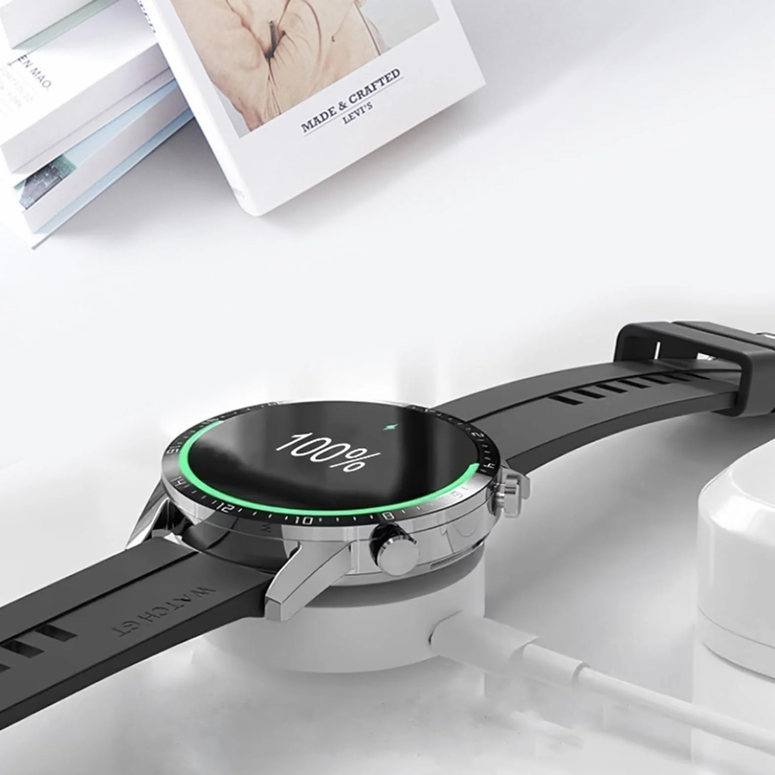 Ładowarka kompatybilna z Huawei Watch GT5/5 Pro/GT4/GT3 Pro/3 SE/GT2 Pro/GT Runner/Watch 4/4 Pro/3/Ultimate, stacja dokująca z kablem USB 1M