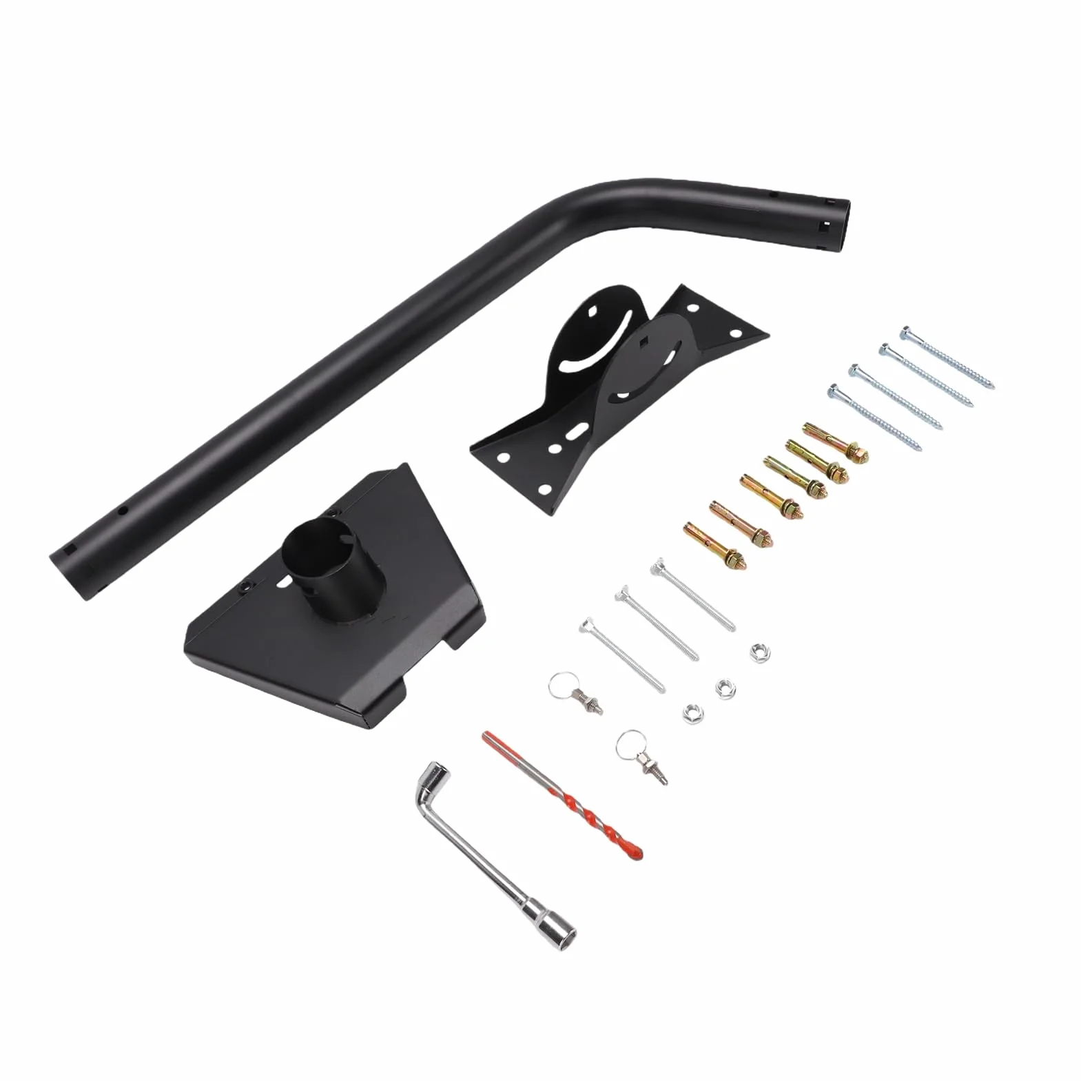 Uchwyt ścienny do Anteny, Zestaw Montażowy do Anteny Satelitarnej, Wspornik, Regulowany Adapter ze Stopu Aluminium, Zestaw Mocowania na Dach z regulacją Kąta dla Standardu 4 4X V3