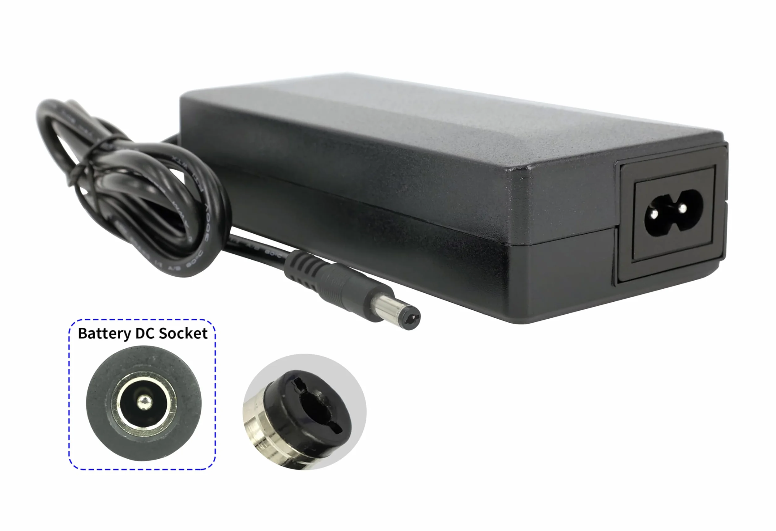 PowerSmart Ładowarka 42 V 2 A do MDA BC238360020 kompatybilna z akumulatorem 36 V, z wtyczką DC 2,1 mm (1 biegun)