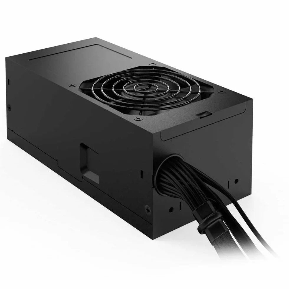 be quiet! TFX Power 3 300 W Gold, 80 Plus Gold, wentylator sterowany temperaturą wentylator 80 mm, 2 mocne przewody 12 V, 2 złącza PCIe do wydajnych GPU, BN323