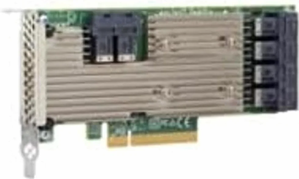 BROADCOM 05-25699-00 SAS 9305-24i kontroler pamięci, karta plug-in, niski profil, czarny