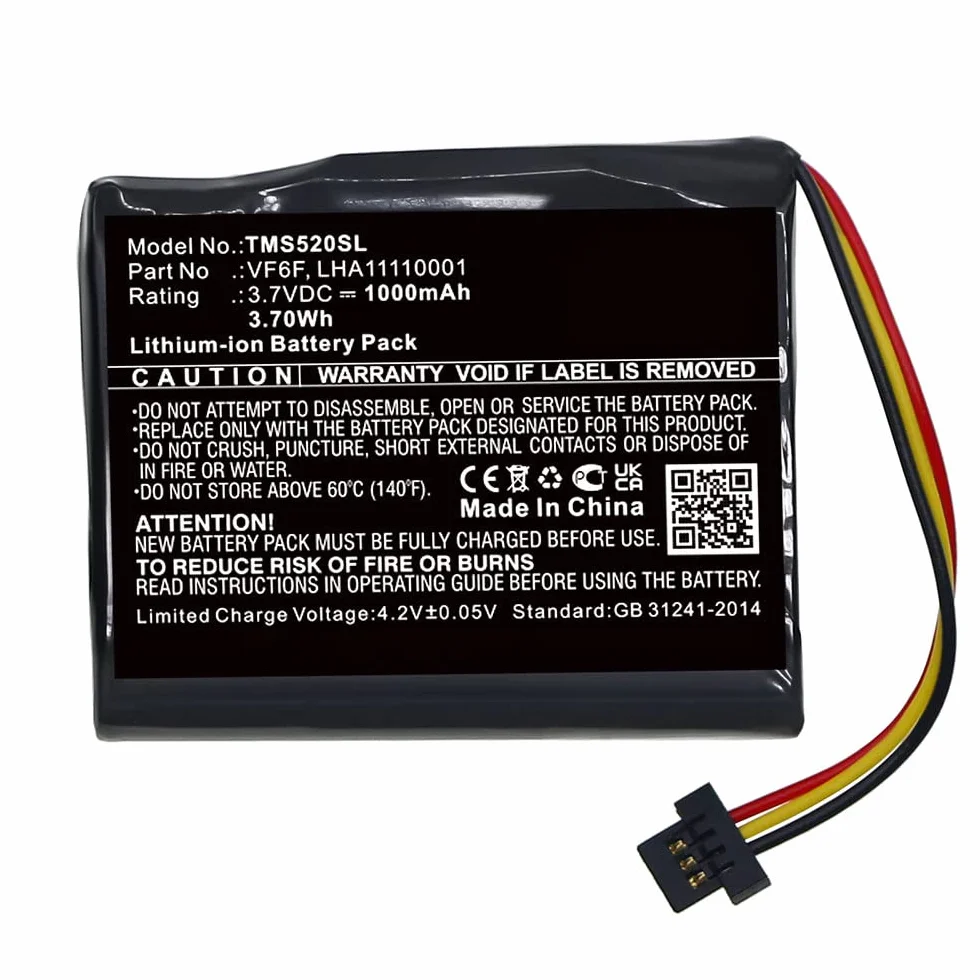Bateria CELLONIC® VF6F, LHA11110001 1000mAh do Tomtom Start 52 GPS, wymiana baterii