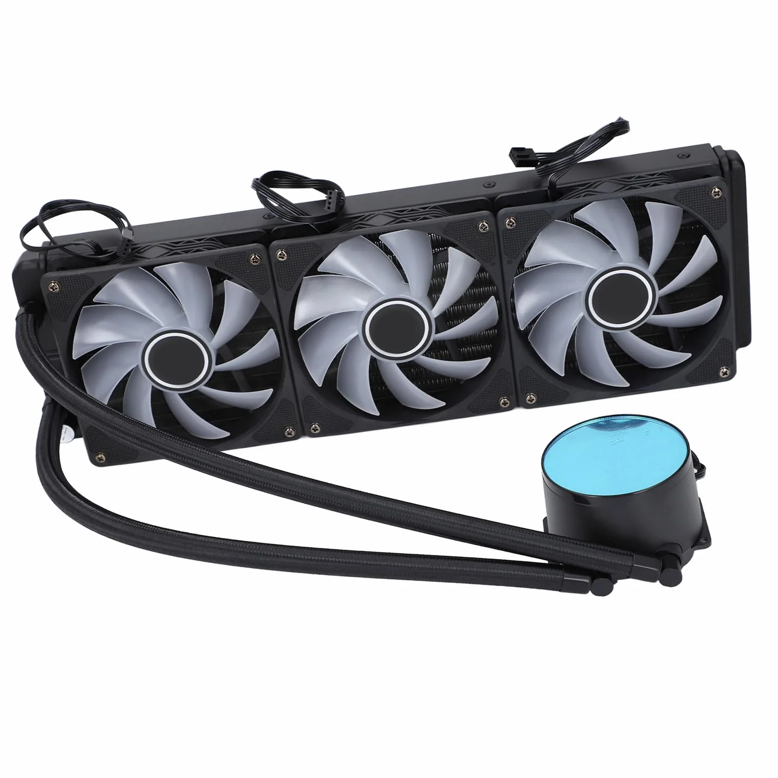 Alomejor Chłodnica Procesora Wentylator Chłodnicy Wysokowydajny System Chłodzenia cieczą do Gier LGA 1700 1200 115X, z Oświetleniem RGB dla Entuzjastów Komputerów PC
