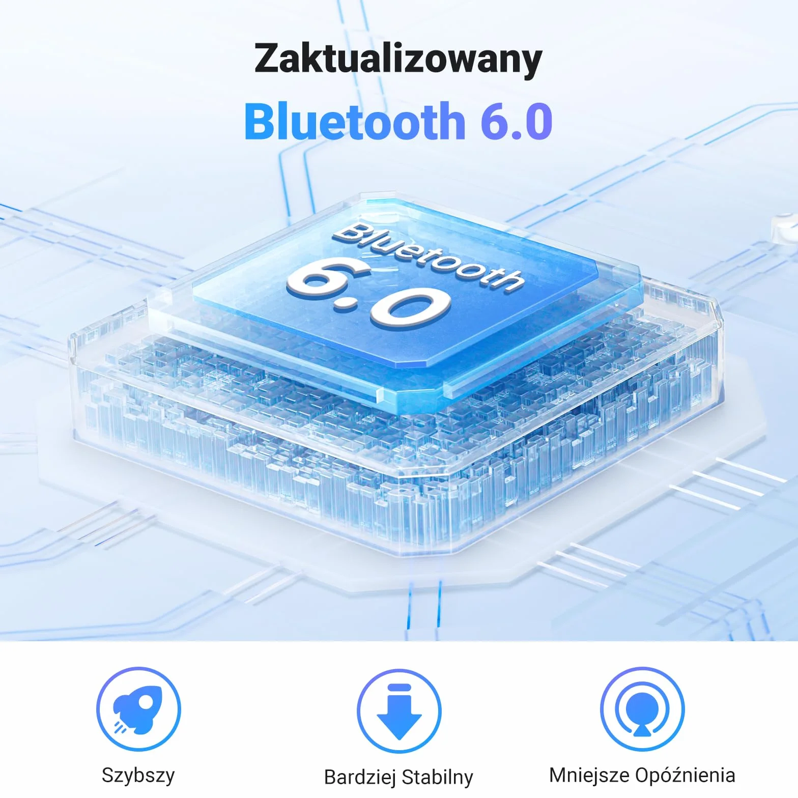 UGREEN Nadajnik Bluetooth 6.0 Jack 2 w 1 Odbiornik nadajnika dla dwóch słuchawek Adapter Bluetooth kompatybilny z samolotem, telewizorem, stereofonicznym rozdzielaczem audio BT