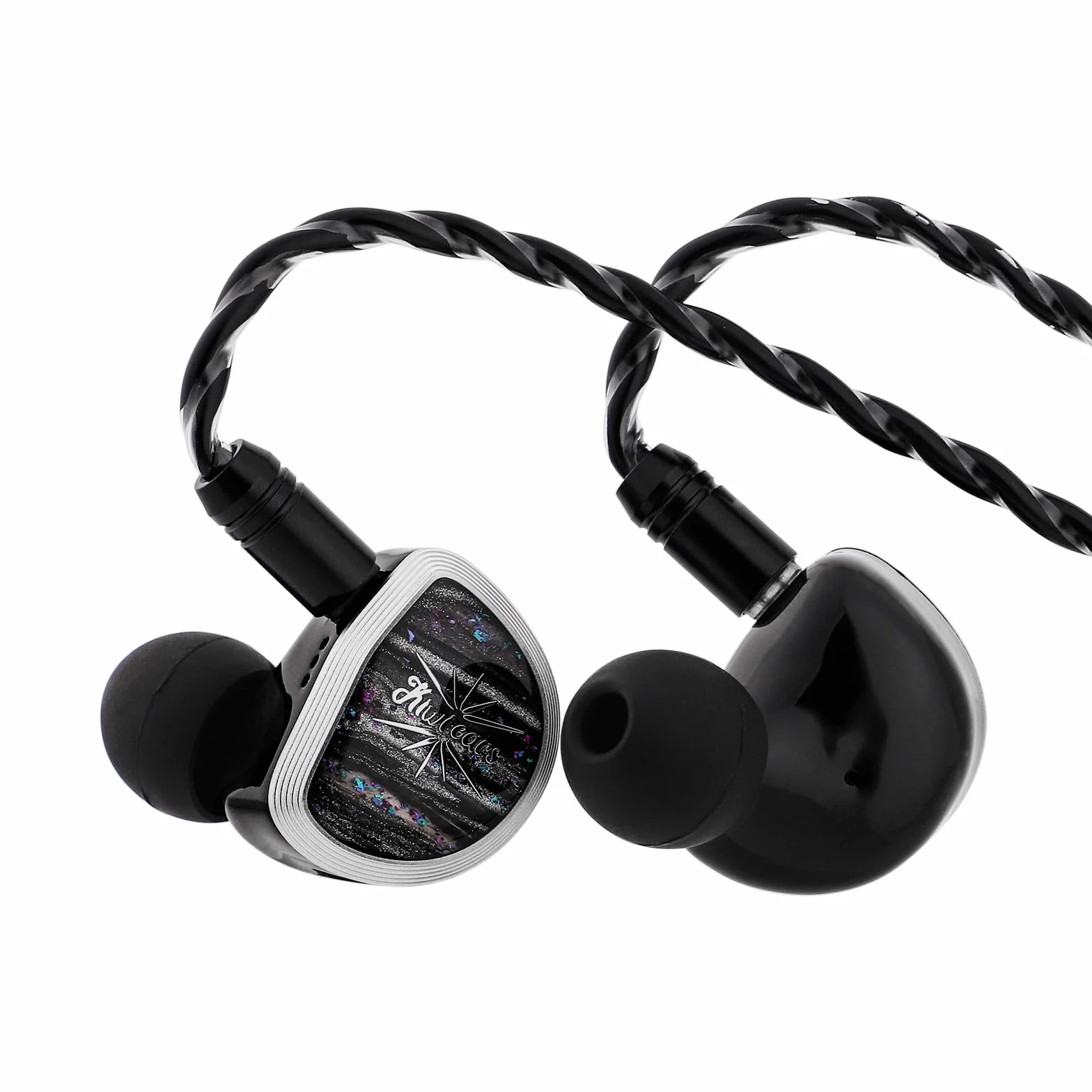 Linsoul Kiwi Ears Aether słuchawki douszne, 15,3 mm duży płaski przetwornik IEM, przewodowe słuchawki HiFi, słuchawki do gier z odłączalnym kablem 2Pin dla profesjonalnych muzyków i audiofilów