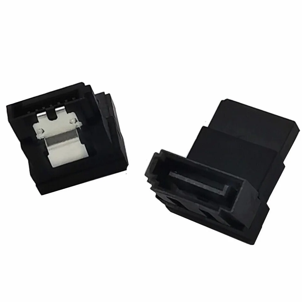 10 szt. SATA 7-pinowy żeński na SATA 7p męski 90° Adpter płyta główna SSD HDD konwerter