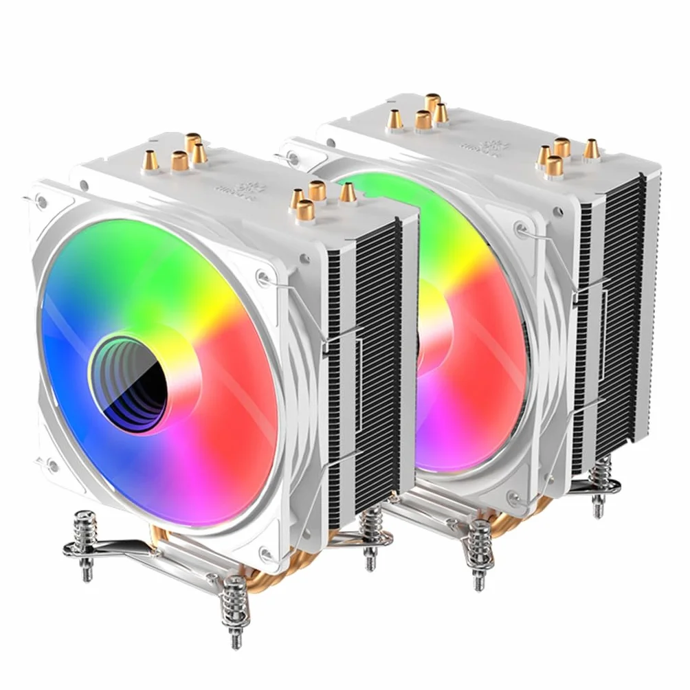 Wydajny wentylator procesora 4PIN PWM wentylator chłodzący do komputera PC procesor procesora chłodzenie procesora cichy dla LGA115X 1200 17XX AM5/AM3/AM4