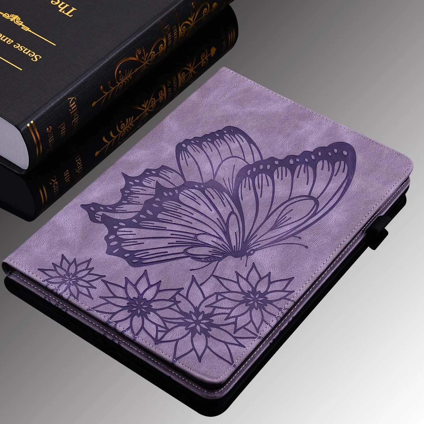 Generic kompatybilny z Kindle Paperwhite 2 (2013) E-czytnik Kolor: (Zielony) Magnetyczny skórzany portfel etui z klapką pokrowiec na wzór motyla