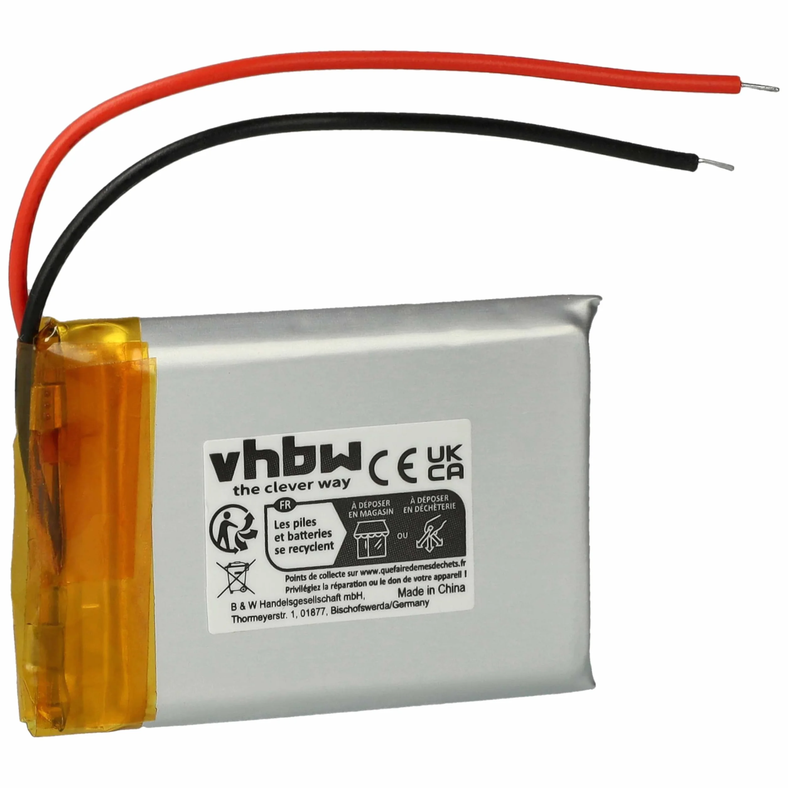 vhbw 1 x bateria kompatybilna z bezprzewodowymi słuchawkami Marshall MID (650 mAh, 3,7 V, Li-ion)