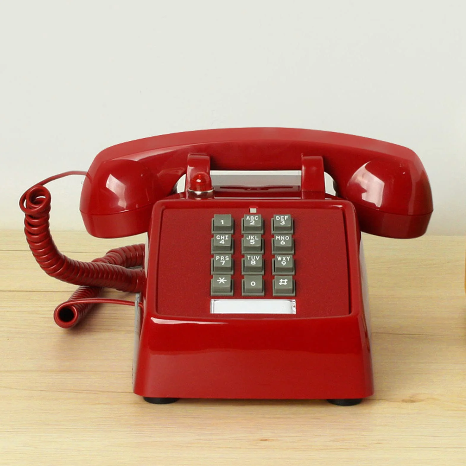 HJMMWT Telefon stacjonarny w stylu retro, telefon stacjonarny w stylu vintage do domu, biura, telefony w stylu retro z autentycznym dzwonkiem i kręconym przewodem do domowej kawiarni hotelowej