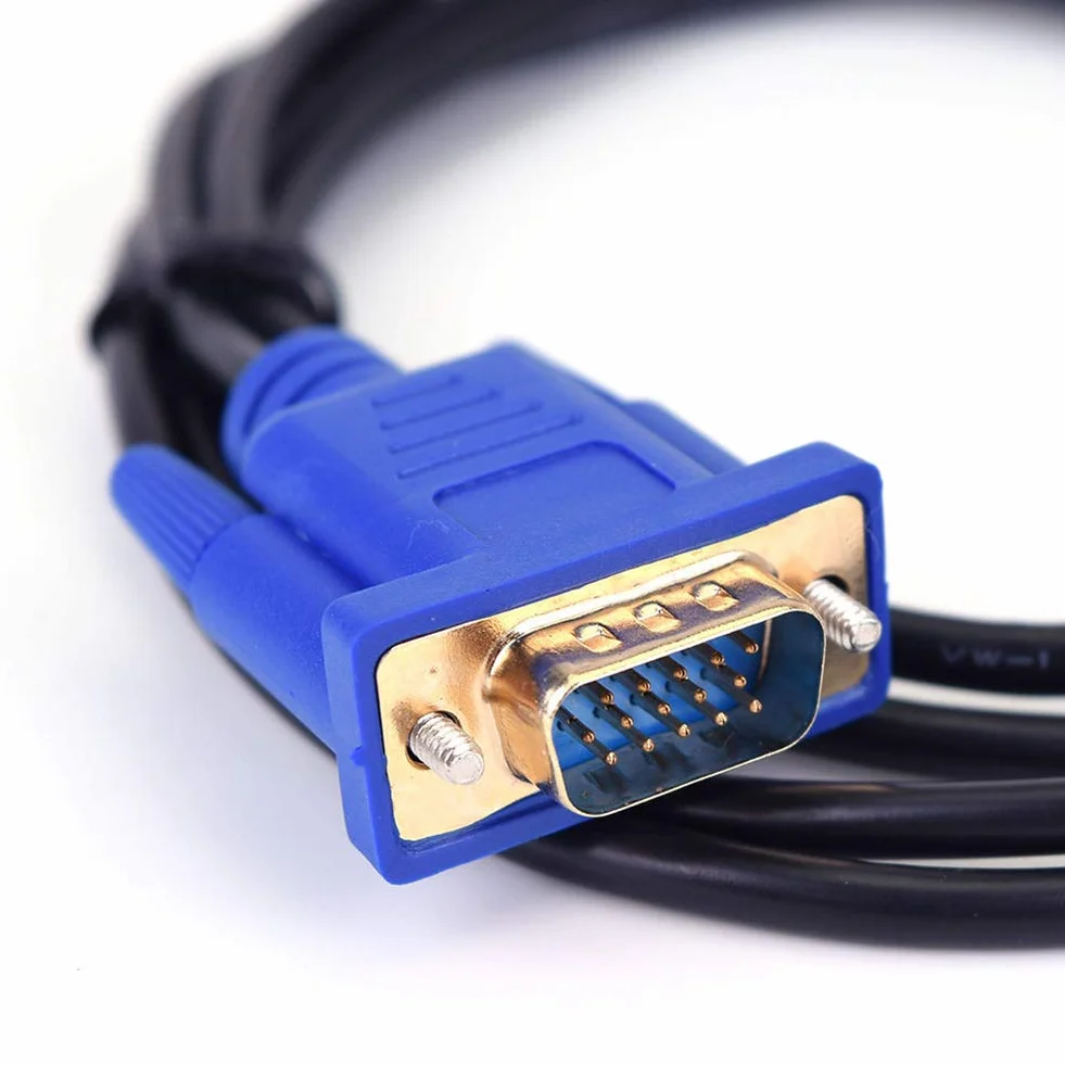 Konwerter kabli HDMI na VGA, 1080P HDTV HDMI na VGA męski 15-pinowy adapter złącze kabel do PC TV 5 m
