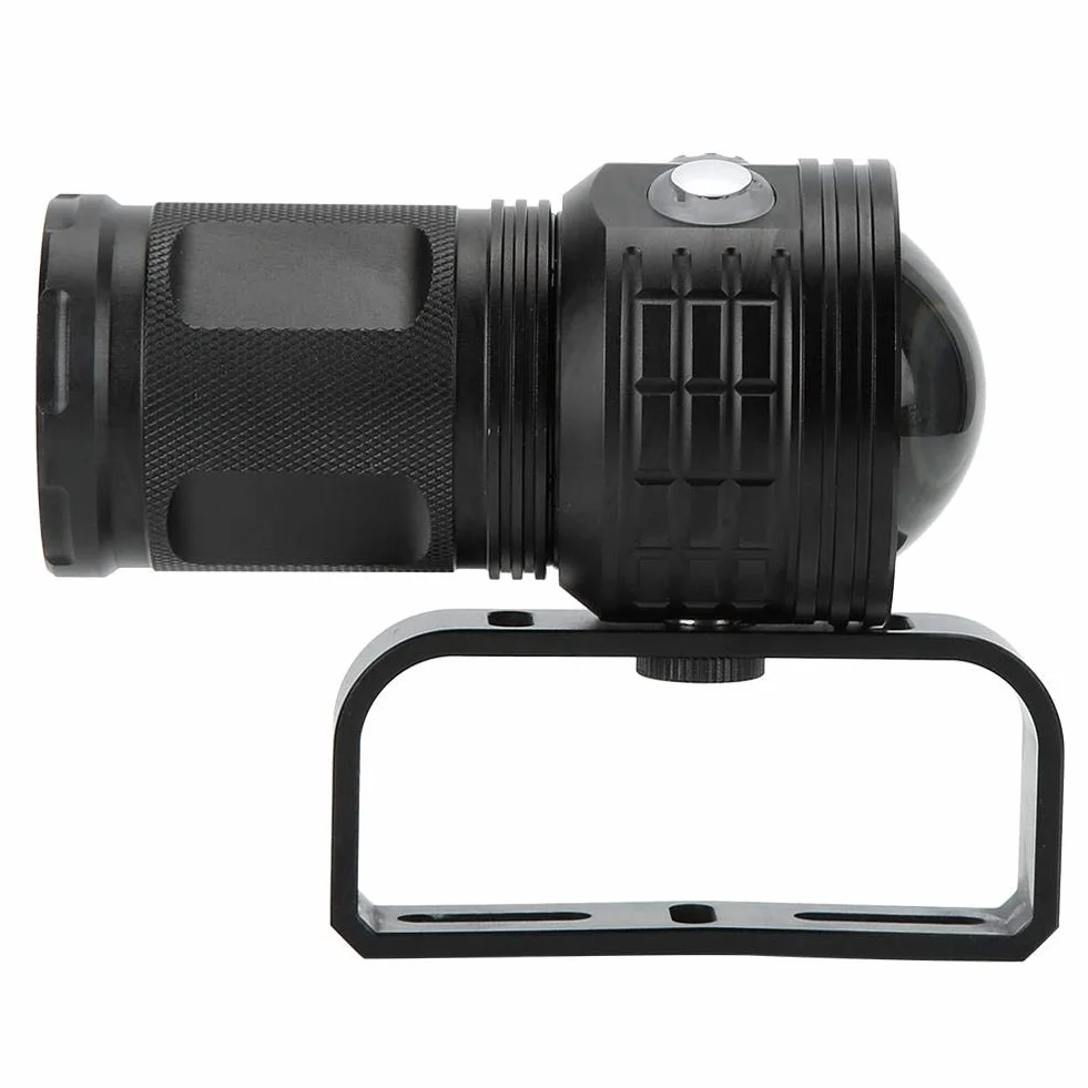 Qinlorgo Underwater Lights QX3 10800LM wodoszczelna latarka LED COB Underwater 80 m fotografia wideo Diving Fill Light Torch (czarna)