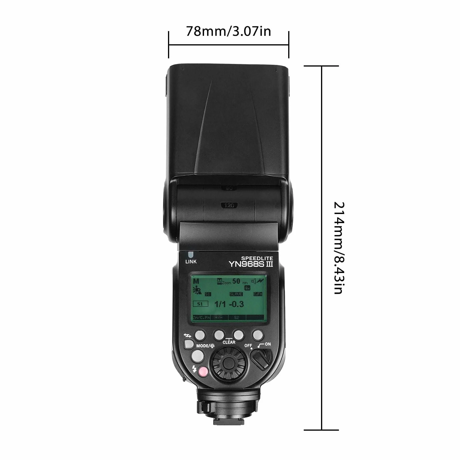 Generic Bezprzewodowa Latarka do Aparatu GN60 z szybką synchronizacją do Fotografowania Lustrzankami Cyfrowymi, Regulowanym Kątem, dla Profesjonalnych Fotografów