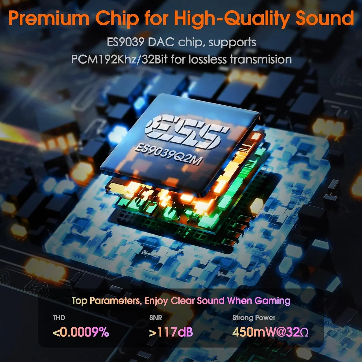 Mini Stereo Gaming DAC z wejściem mikrofonu: wzmacniacz słuchawkowy, USB/optyczny przetwornik D/A, 32-bit/192 kHz audio o wysokiej rozdzielczości do PC, PS4, Xbox, Switch (Douk Audio Q2Pro)