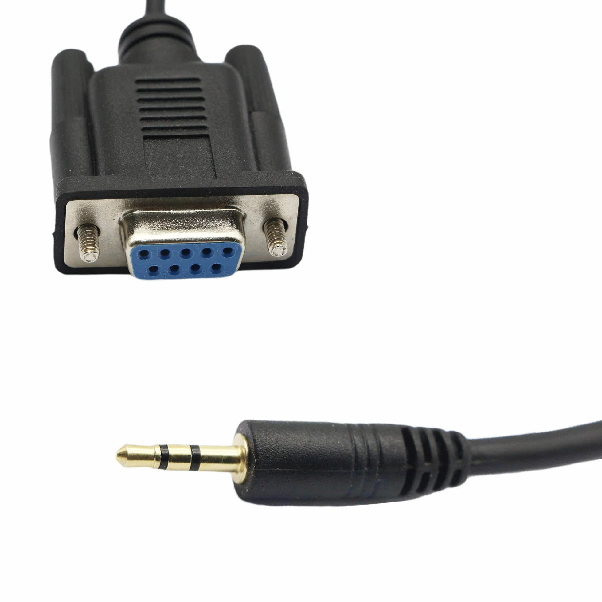 DB9 żeński do 2,5 mm, stereo 2,5 mm jack do DB9-F 9-pinowy kabel konwertera portu szeregowego RS232
