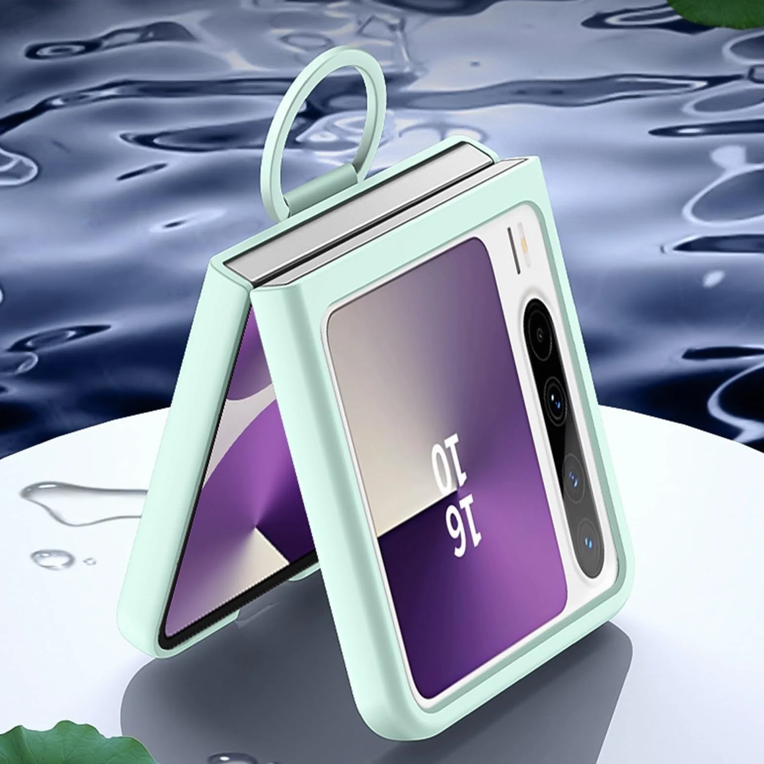 Etui na Huawei Pura X, pierścień na palec PC etui na telefon ze szkła hartowanego etui ochronne na ekran odporne na zarysowania, odporne na wstrząsy powłoka (czarne)