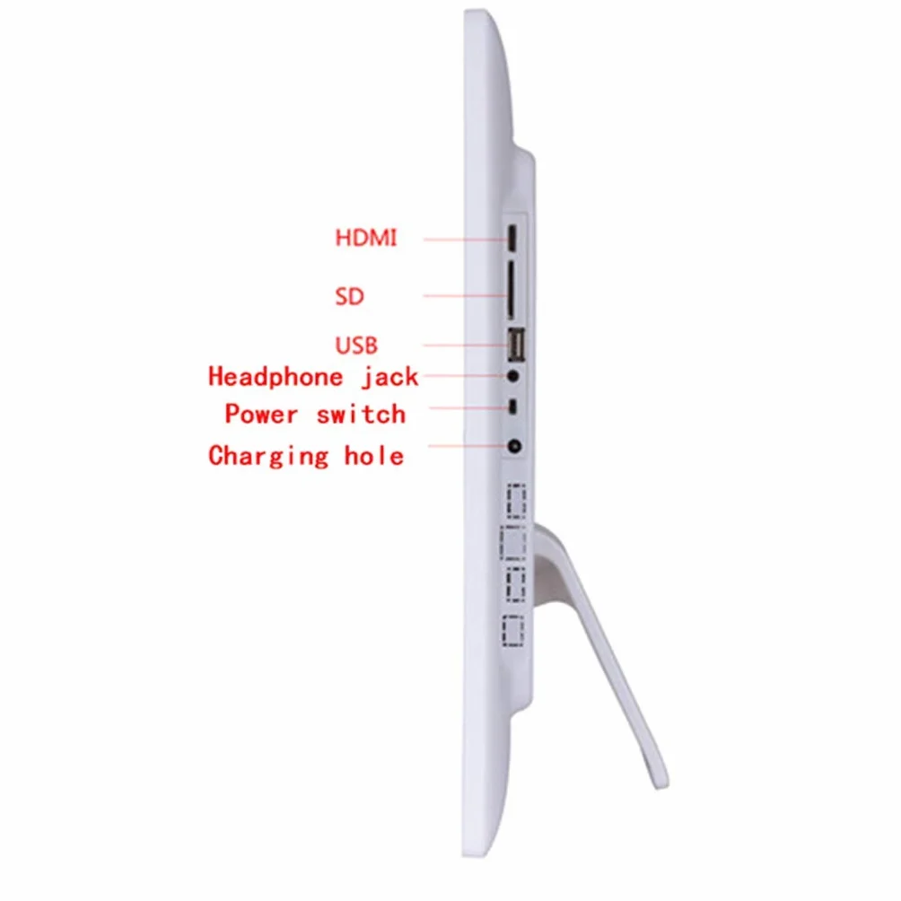 Ramka na zdjęcia 43.2 cm cyfrowy elektroniczny album fotograficzny/43.2 cm maszyna reklamowa/budowlana maszyna reklamowa Pokaż zdjęcia Obsługa wysokiej rozdzielczości karty USB i SD, czarny