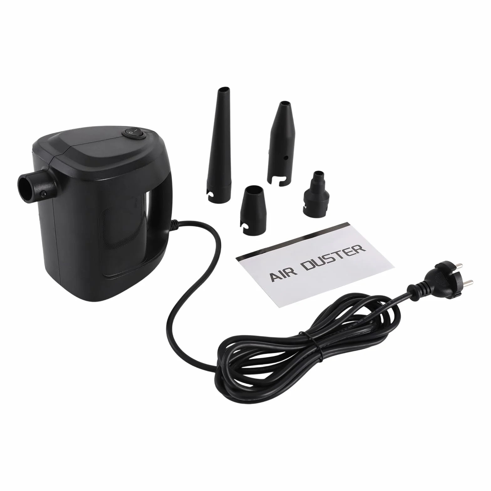 Elektryczna dmuchawa do kurzu, 350 W, 33 000 obr./min, elektryczna dmuchawa powietrza z 4 dyszami, zestaw do czyszczenia PC, ręcznego odkurzacza, Plug-and-Play, oczyszczacz sprężonego