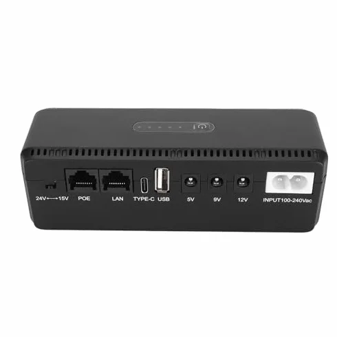 10400 mAh zasilacz awaryjny z akumulatorem UPS o dużej pojemności i dwóch opcjach wejściowych, dużym napięciem, inteligentnym bezpieczeństwem modemu routera kamery i