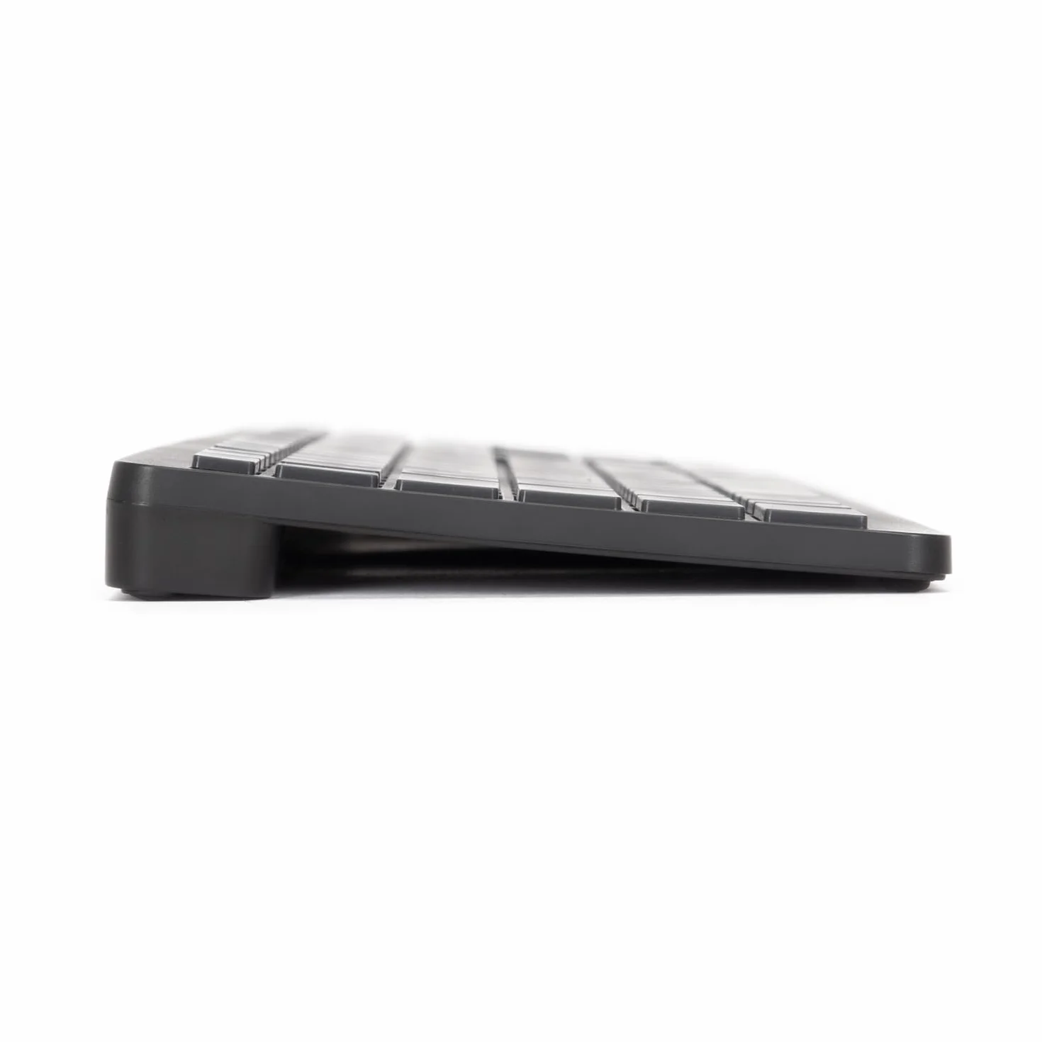 VulTech KEY-601WBT bezprzewodowa klawiatura Bluetooth do wielokrotnego ładowania 80/90 godzin ultradźwiękowy włoski układ. Ciche przyciski, 12 multimediów, kompatybilny z komputerem PC, Mac OS