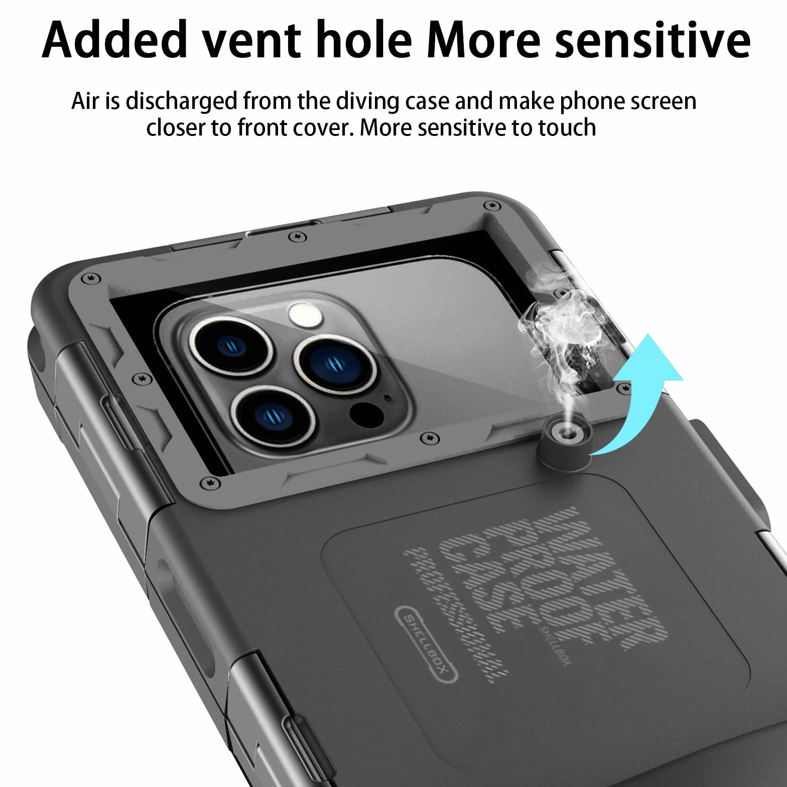 ShellBox wodoszczelne etui na telefon komórkowy, 7,0", wodoszczelne, kompatybilne z iPhone 17e, 17, 16, 15, 14 Pro, 17, 16, 14 Pro, 17, 16, 15, 16, 15, 14 Pro Max