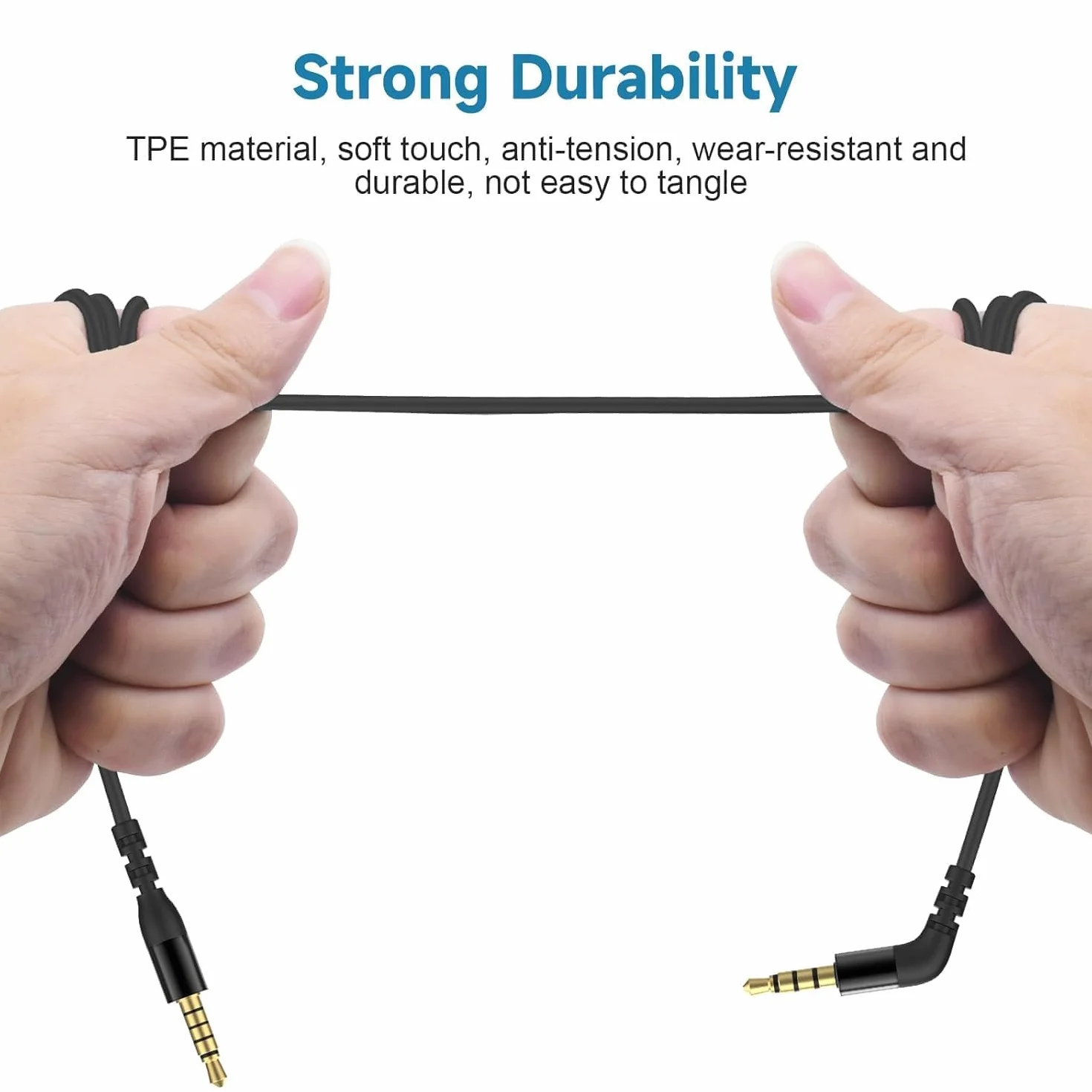 arctis Nova Pro kabel audio kompatybilny z SteelSeries Arctis 7, gamingowy zestaw słuchawkowy (czarny/15 stóp)