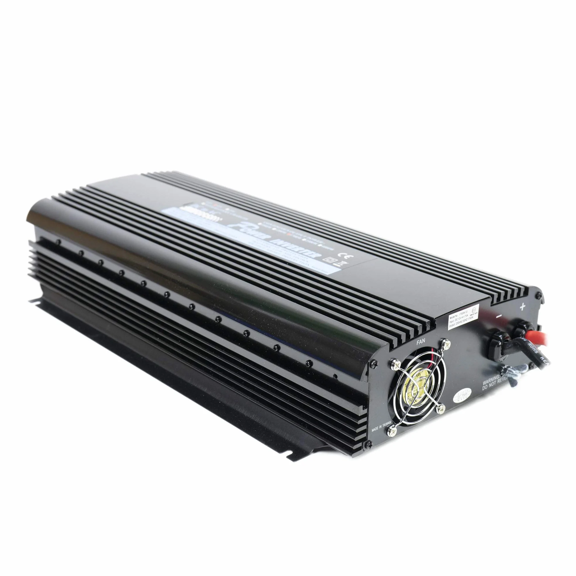 Przetwornik napięcia głośnika 1700W 12V, wyjście 230V, modyfikowana fala sinusoidalna, pilot zdalnego sterowania w zestawie