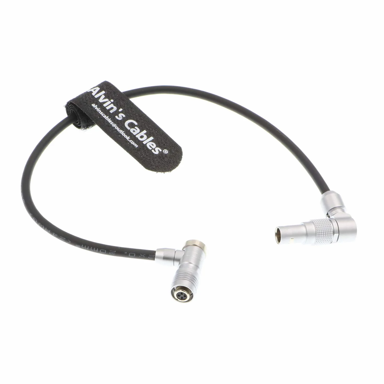 Alvin's Cables Z CAM E2 obrotowy kąt prosty 2-pinowy do 4-pinowy żeński kabel zasilający kątowy do monitora Portkeys