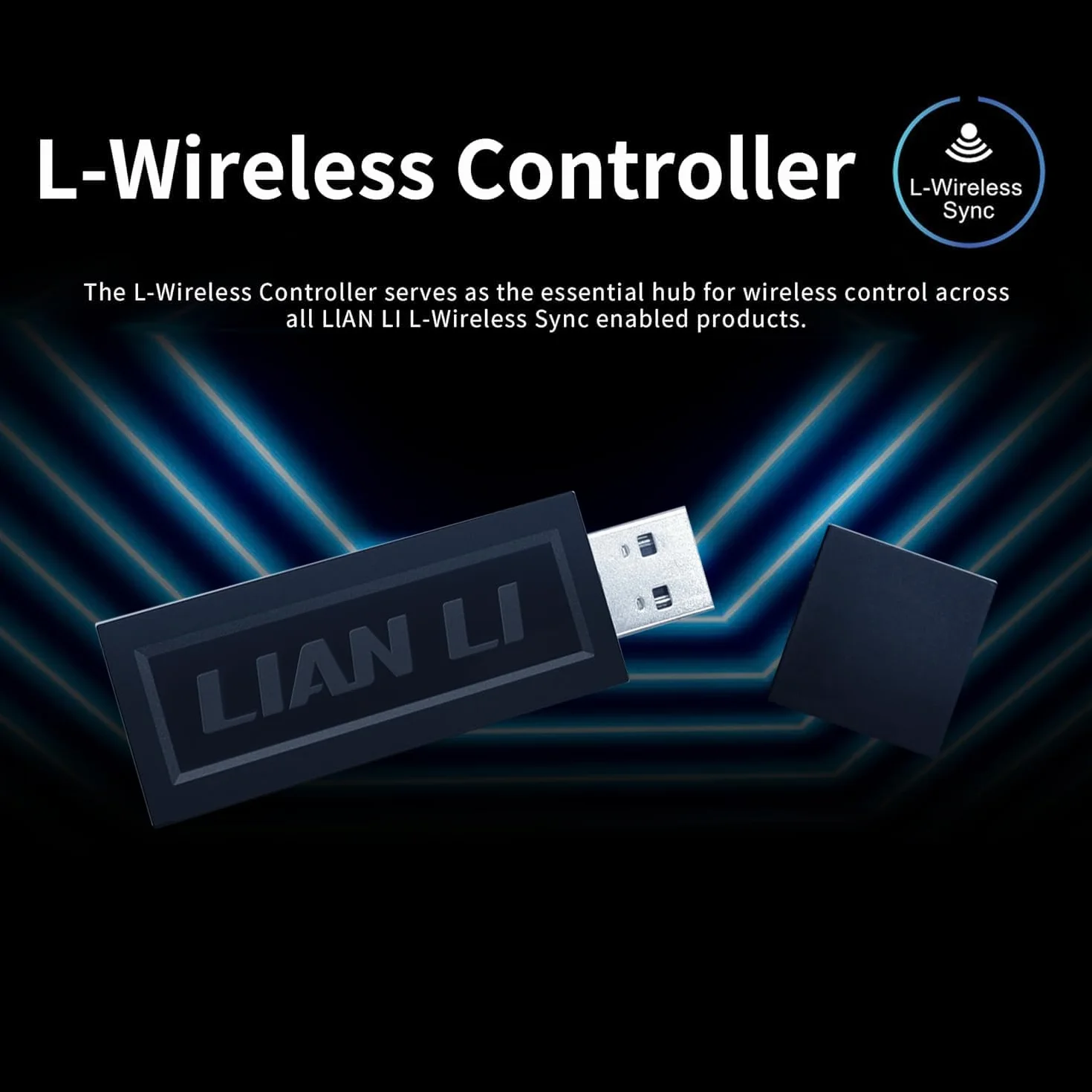 Lian Li UNI Fan TL LCD 120 Wireless - pojedyncze opakowanie (odwrotne ostrze) - kontroler nie jest dołączony - bezprzewodowe sterowanie 2,4 GHz - konstrukcja lustra nieskończoności - wymagany
