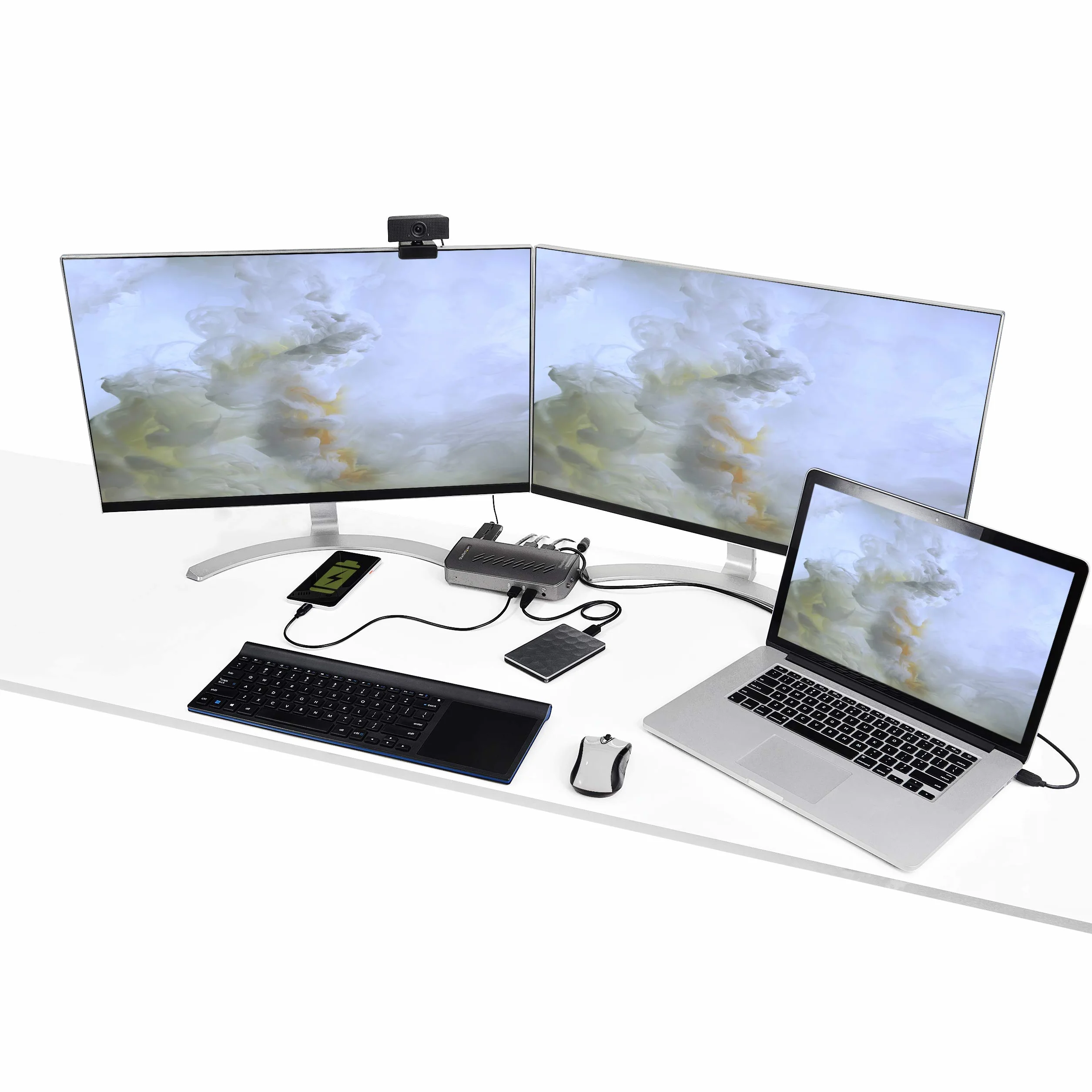 StarTech.com Hybrydowa uniwersalna stacja dokująca USB 3.0 USB-C - podwójny monitor 4K 60Hz HDMI/DisplayPort - 6x USB-A