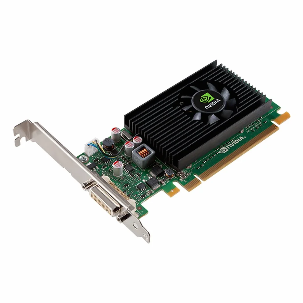 PNY Nvidia VCNVS315DVI-PB niskoprofilowa karta graficzna do podwójnego DVI i VGA - czarna
