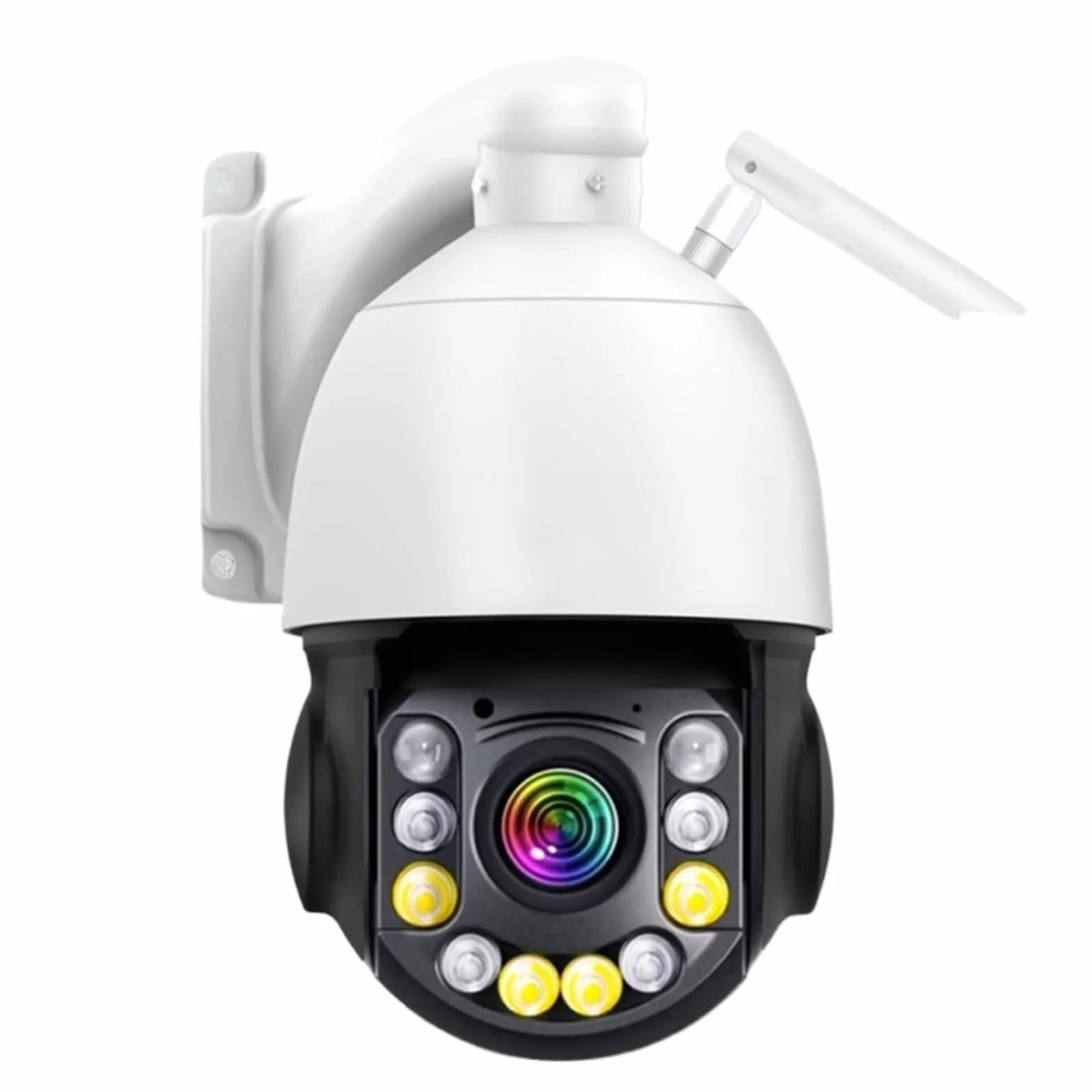 Kamera bezpieczeństwa, 4K 8MP WiFi kamera monitorująca wideo 50X Zoom optyczny CCTV AI wykrywanie człowieka bezpieczeństwo zewnętrzne PTZ IP 60m kolorowy noktowizor(50X WIFI No Card)