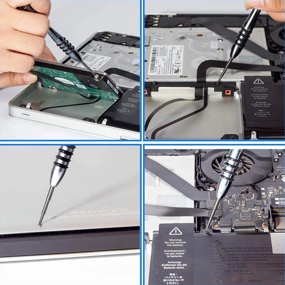 MMOBIEL Professional 10w1 Narzędzie do Naprawy Zestaw Śrubokrętów MacBook Pro Air Retina Tri Wing Phillips Pentalobe 5 Torx T5 T6