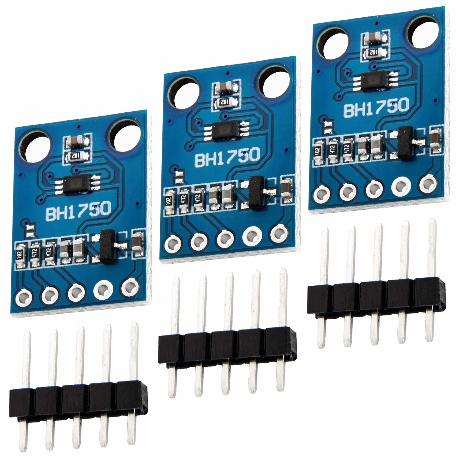 AZDelivery 3 x GY-302 BH1750 Czujnik światła Czujnik jasności kompatybilny z Arduino i Raspberry Pi