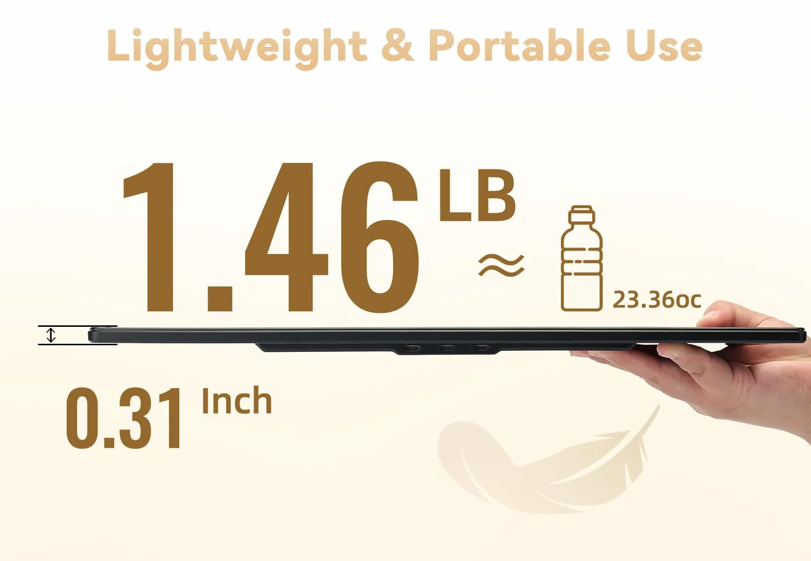 LOSC Przenośny monitor do laptopa 40.6 cm - 1200P FHD przedłużacz ekranu laptopa 16:10 IPS ekran zewnętrzny wyświetlacz ze stojakiem monitor podróżny do komputera Mac Phone konsola do gier