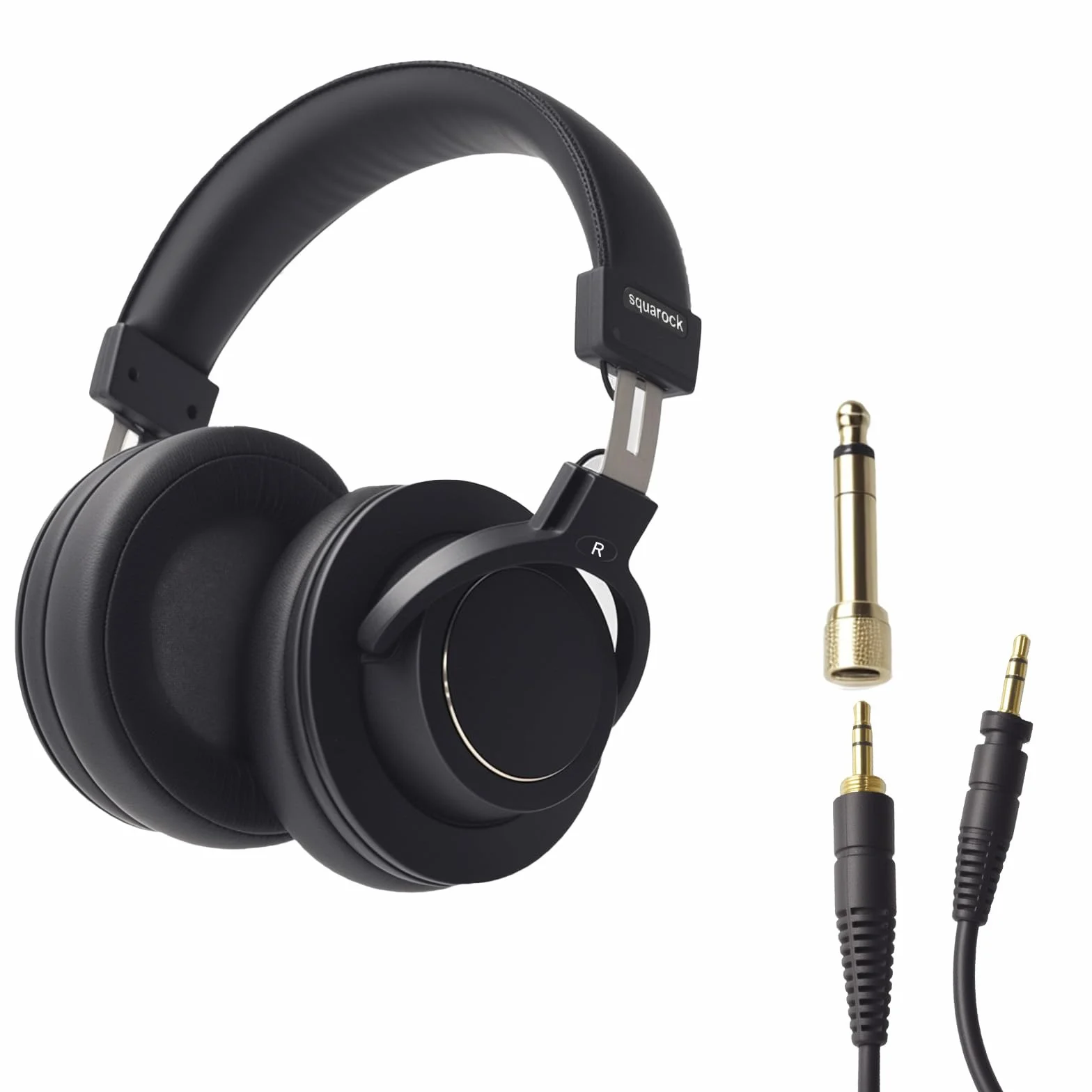 Profesjonalne słuchawki monitorowe, podcast, nagrywanie, transmisja na żywo, 3,5/6,5 mm, przewodowe słuchawki do interfejsu audio, nauszne, wygodne słuchawki stereo, napęd dźwięku 50 mm, lmpedancja 32