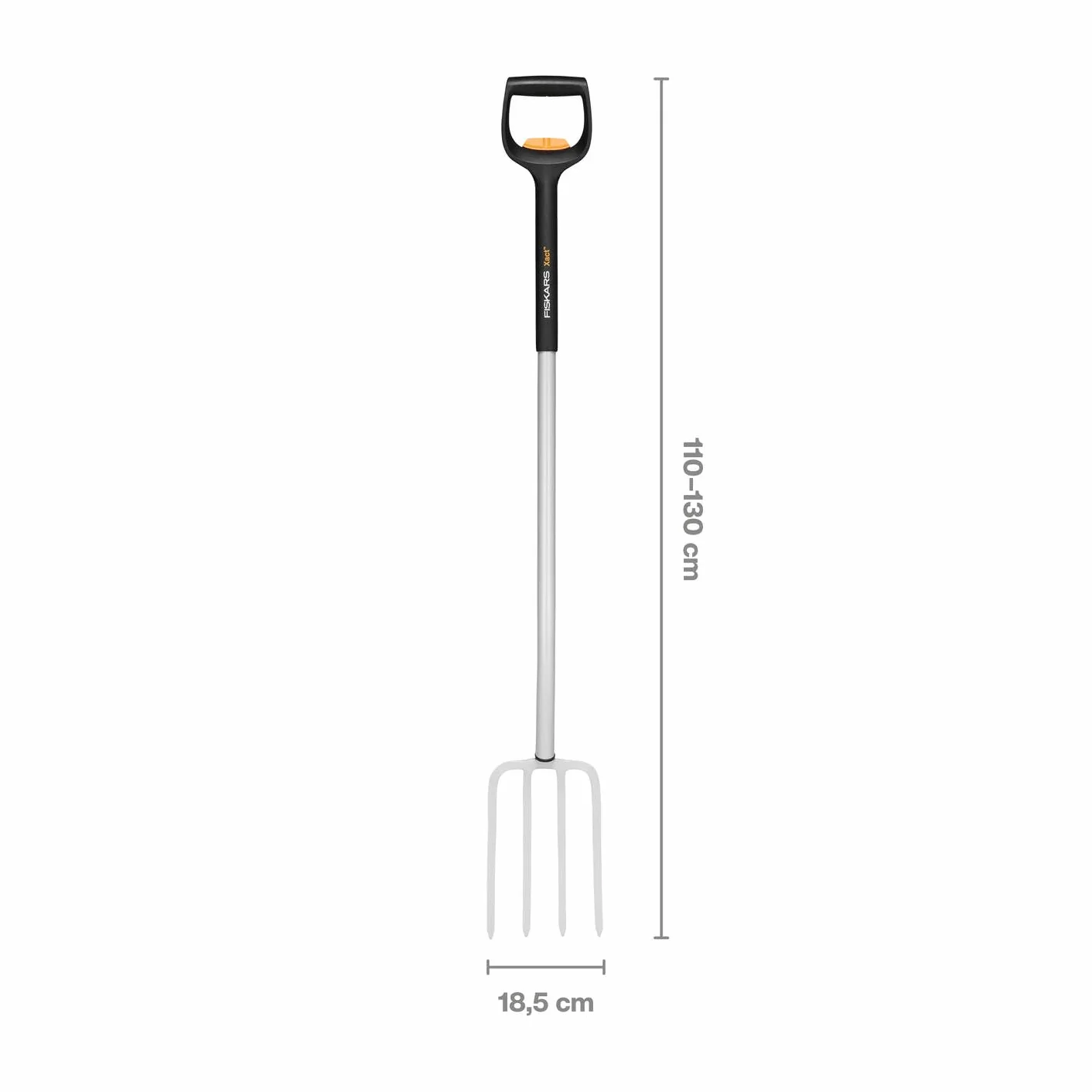 Fiskars Szpadel teleskopowy 4 zęby 1,10-1,30 m stal borowa SmartFit
