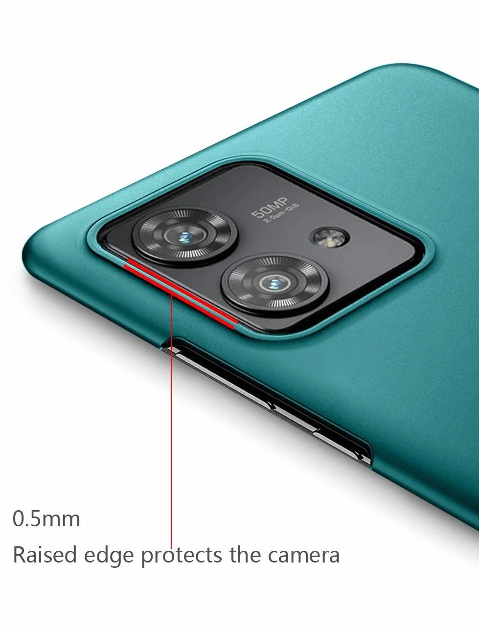 Bastmei Etui do Motorola Moto Edge 40 Neo, ultralekkie, ultracienkie, odporne na zarysowania, antypoślizgowe, ochrona aparatu, matowana tekstura, twarde etui na telefon komórkowy z PC do Motorola